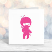 Tiny Ninja Girl Zelfinktende Stempel