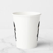 Tiny Ninja Holding Throwing Star Papieren Bekers (Rechts)