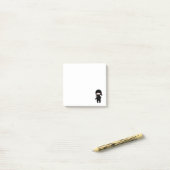 Tiny Ninja Holding Throwing Star Post-it® Notes (Op bureau)