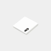 Tiny Ninja Holding Throwing Star Post-it® Notes (Schuin)