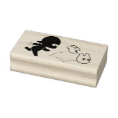 Tiny Ninja Hunting Dustbunnies Rubberstempel (Stempel)