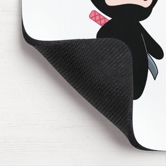 Tiny Ninja Meisje Inspirerend Quote Muismat (Hoek)