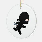 Tiny Ninja Running Keramisch Ornament (Links)