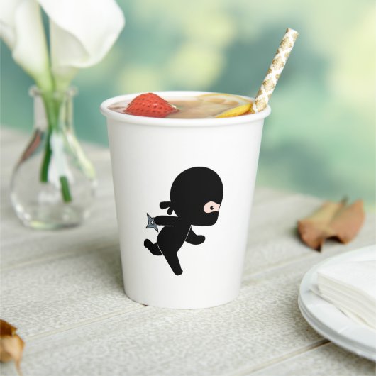 Tiny Ninja Running Papieren Bekers (Insitu)