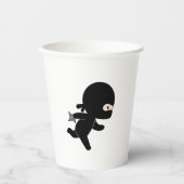 Tiny Ninja Running Papieren Bekers (Voorkant)
