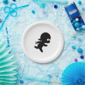 Tiny Ninja Running Papieren Bordje (Feest)