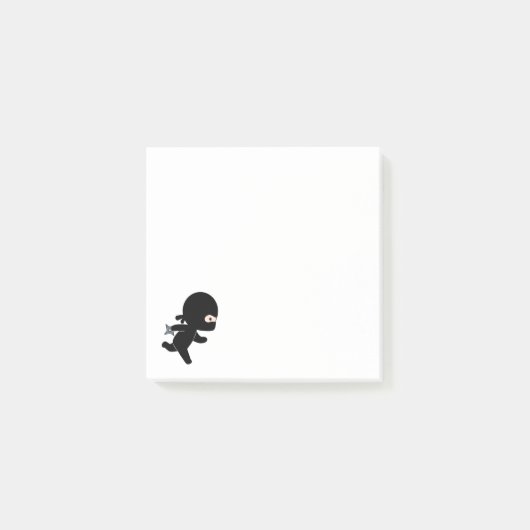 Tiny Ninja Running Post-it® Notes (Voorkant)