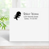 Tiny Ninja Running Rubberstempel