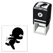 Tiny Ninja Running Zelfinktende Stempel (In situ)