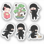 Tiny Ninja Set 1 Sticker (Voorkant)