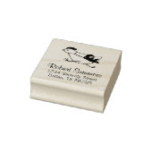 Tiny Ninja Taming Running Chicken Address 2 Rubberstempel (Stempel)
