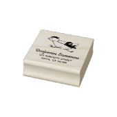 Tiny Ninja Taming Running Chicken Adres 2 Rubberstempel (Stempel)