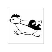 Tiny Ninja Taming Running Chicken Rubberstempel (Afrduk)