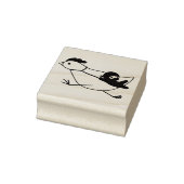 Tiny Ninja Taming Running Chicken Rubberstempel (Stempel)