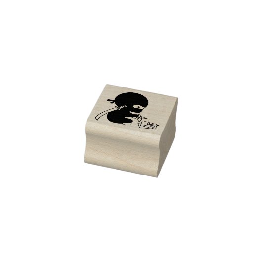 Tiny Ninja Vouwen Origami Star 1x1 Rubberstempel (Stempel)