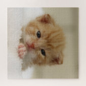 Tiny Oranje Kitten Legpuzzel (Horizontaal)