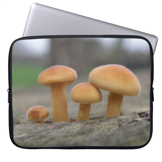 Tiny Paddenstoelen Laptophoes Laptop Sleeve (Voorkant)