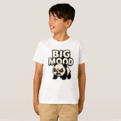 Tiny Panda, Big Mood - Schattigee kunst T-shirt (Voorkant volledig)