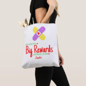 Tiny Patients: Big Rewards Pediatric Nurse's Name Tote Bag (Dichtbij)