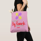 Tiny Patients Big Rewards Pink Pediatric Nurse's Tote Bag (Dichtbij)