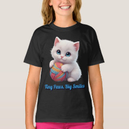  Tiny Paws Big Smiles Kitten T-shirt