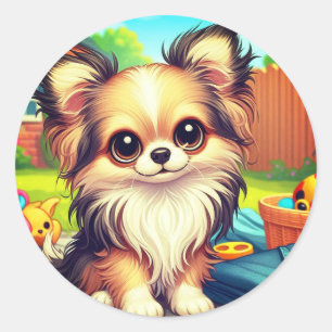 Tiny Paws, grote speeltijd! Ronde Sticker