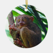 Tiny Philippine tarsier Keramisch Ornament (Voorkant)