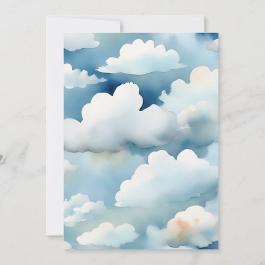 Tiny pilot schattig teddybeer baby shower kaart (Achterkant)