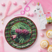 Tiny Pinecones Natuur Gepersonaliseerde Partij Papieren Bordje (Feest)