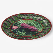 Tiny Pinecones Natuur Gepersonaliseerde Partij Papieren Bordje (Gekanteld)