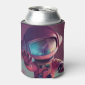 Tiny Pink Alien Blikjeskoeler (Blikje Voorkant)