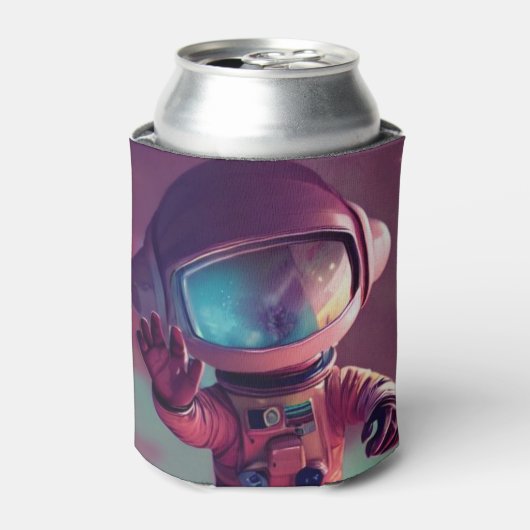 Tiny Pink Alien Blikjeskoeler (Blikje Voorkant)