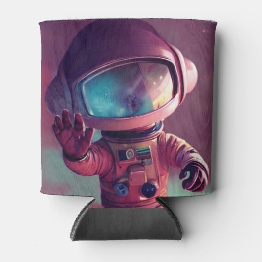 Tiny Pink Alien Blikjeskoeler (Voorkant)