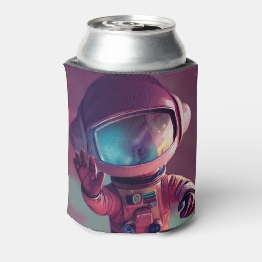 Tiny Pink Alien Blikjeskoeler (Blikje Achterkant)