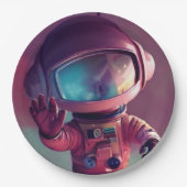 Tiny Pink Alien Papieren Bordje (Voorkant)