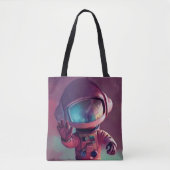 Tiny Pink Alien Tote Bag (Voorkant)