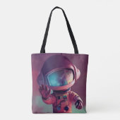 Tiny Pink Alien Tote Bag (Achterkant)