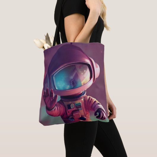 Tiny Pink Alien Tote Bag (Dichtbij)