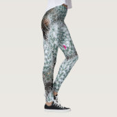 Tiny Pink Flowers Cactus Planten Leggings (Rechts)