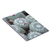 Tiny Pink Flowers Cactus Planten Notitieboek (Rechterzijde)