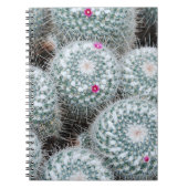 Tiny Pink Flowers Cactus Planten Notitieboek (Voorkant)