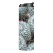 Tiny Pink Flowers Cactus Planten Thermosbeker (Gedraaid links)