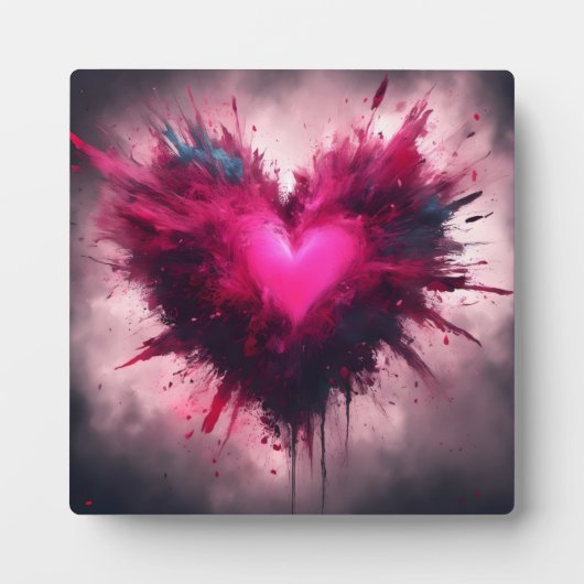 Tiny Pink Heart Fotoplaat (Voorkant)