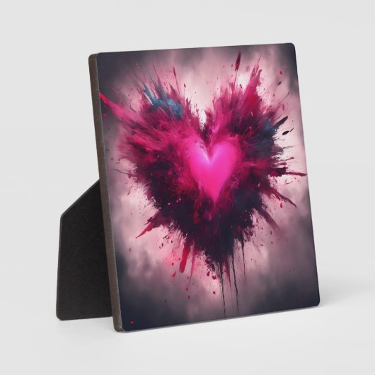 Tiny Pink Heart Fotoplaat (Voorkant)