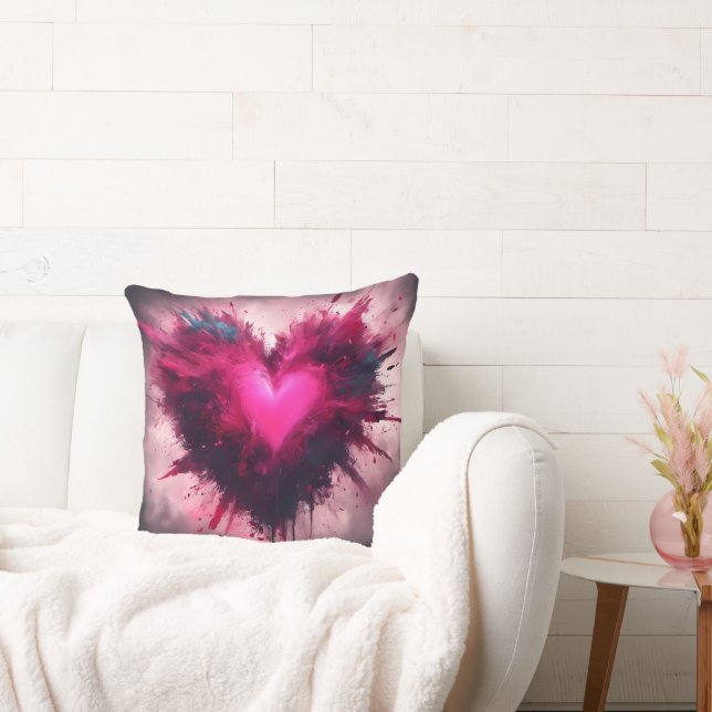 Tiny Pink Heart Kussen (Bank)