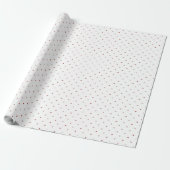Tiny Pink Red Hearts Minimal Valentine's Day Cadeaupapier (Uitgerold)
