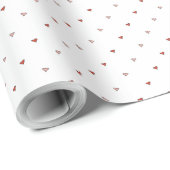Tiny Pink Red Hearts Minimal Valentine's Day Cadeaupapier (Rol Hoek)