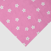 TINY PINK WHITE GREEN FLOWERS TISSUEPAPIER (Detail)