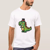 Tiny Pixel T-Rex in a Top Hat (Voorkant)