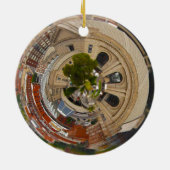 Tiny Planet Union Station Kansas City MO. Keramisch Ornament (Achterkant)